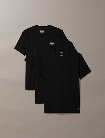 Calvin Klein Cotton Stretch Blend 3-Pack Slim Fit Crewneck T-Shirt