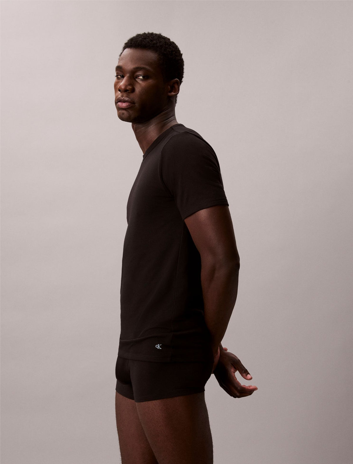Calvin Klein Cotton Stretch Blend 3-Pack Slim Fit Crewneck T-Shirt