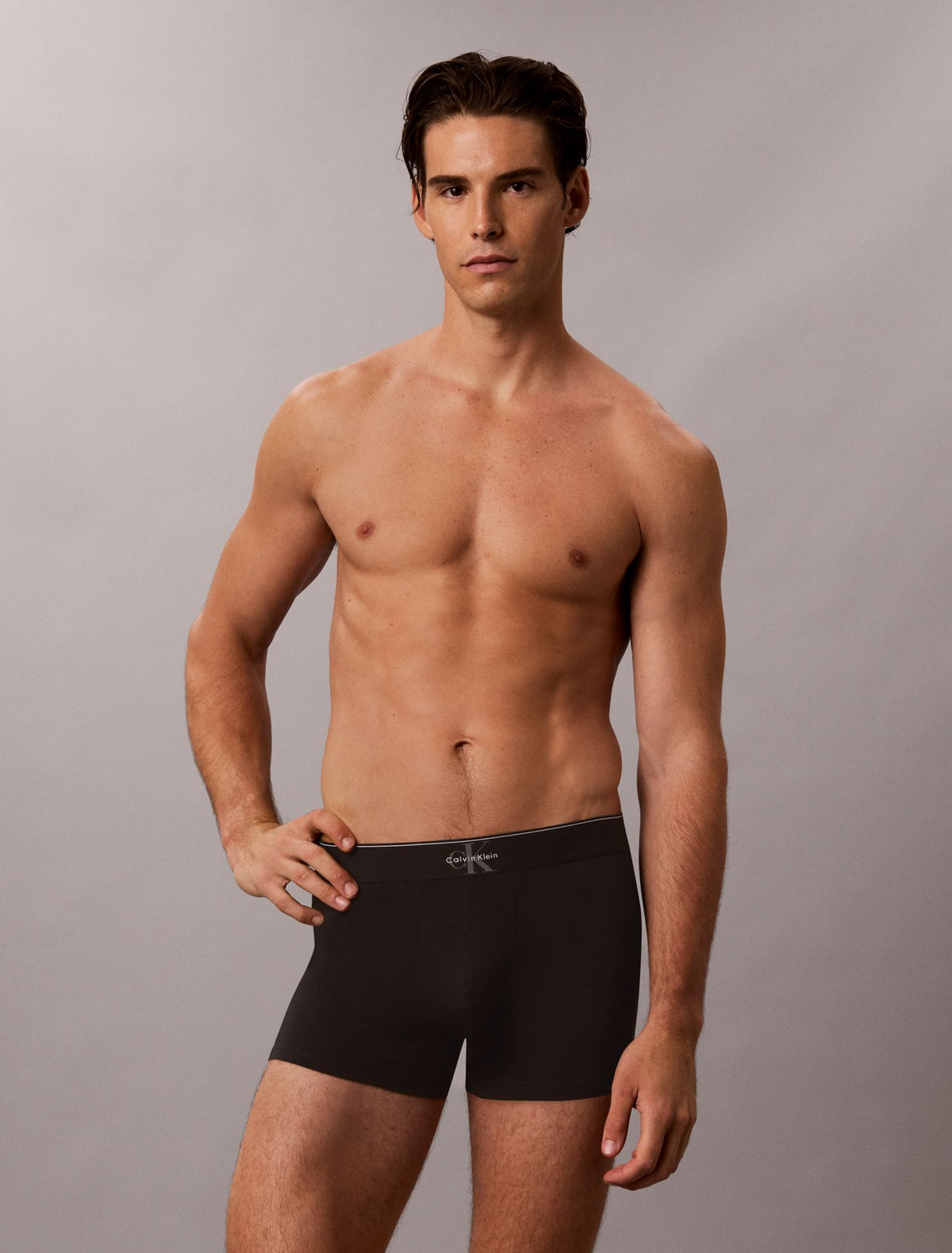 Calvin Klein Graphic Monogram Cotton Stretch 3-Pack Trunk