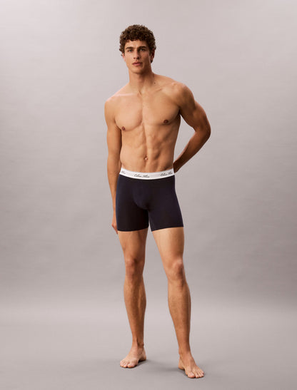 Calvin Klein Icon Cotton Stretch Script 3-Pack Boxer Brief
