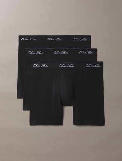Calvin Klein Icon Cotton Stretch Script 3-Pack Boxer Brief