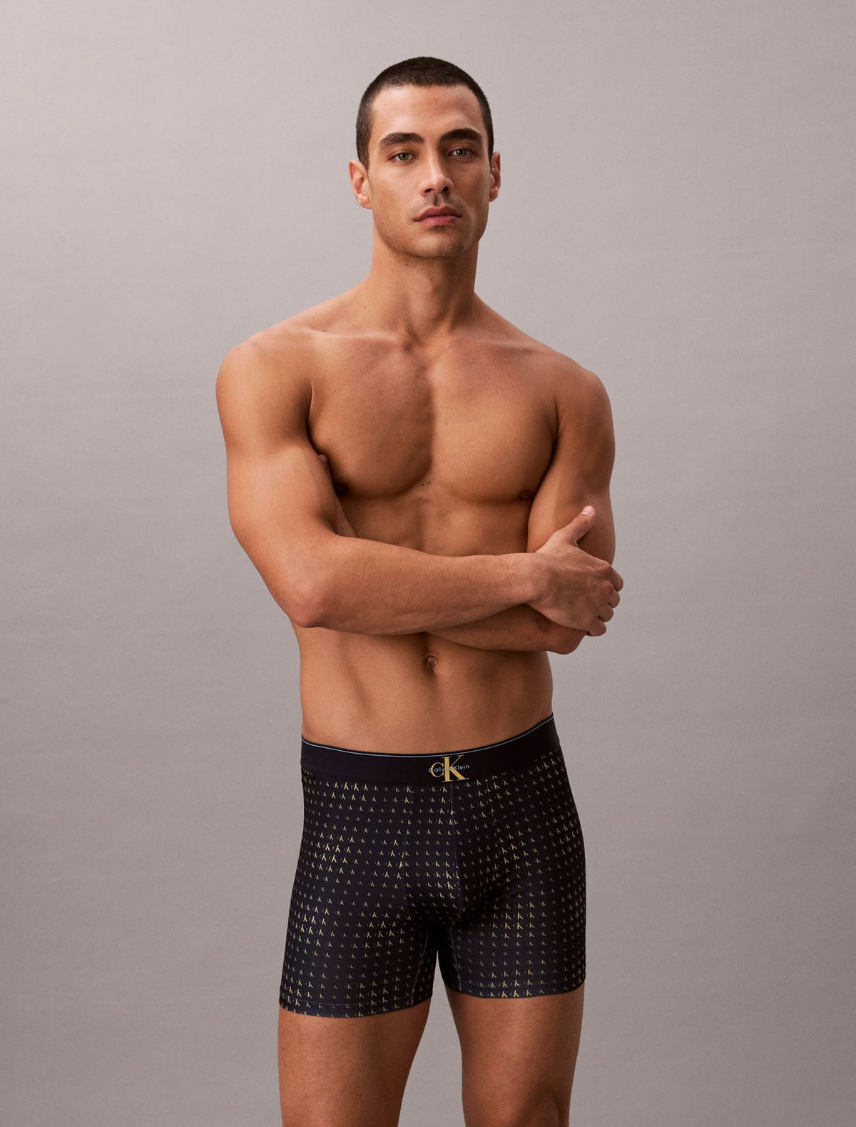 Calvin Klein Graphic Monogram Microfiber Stretch Boxer Brief