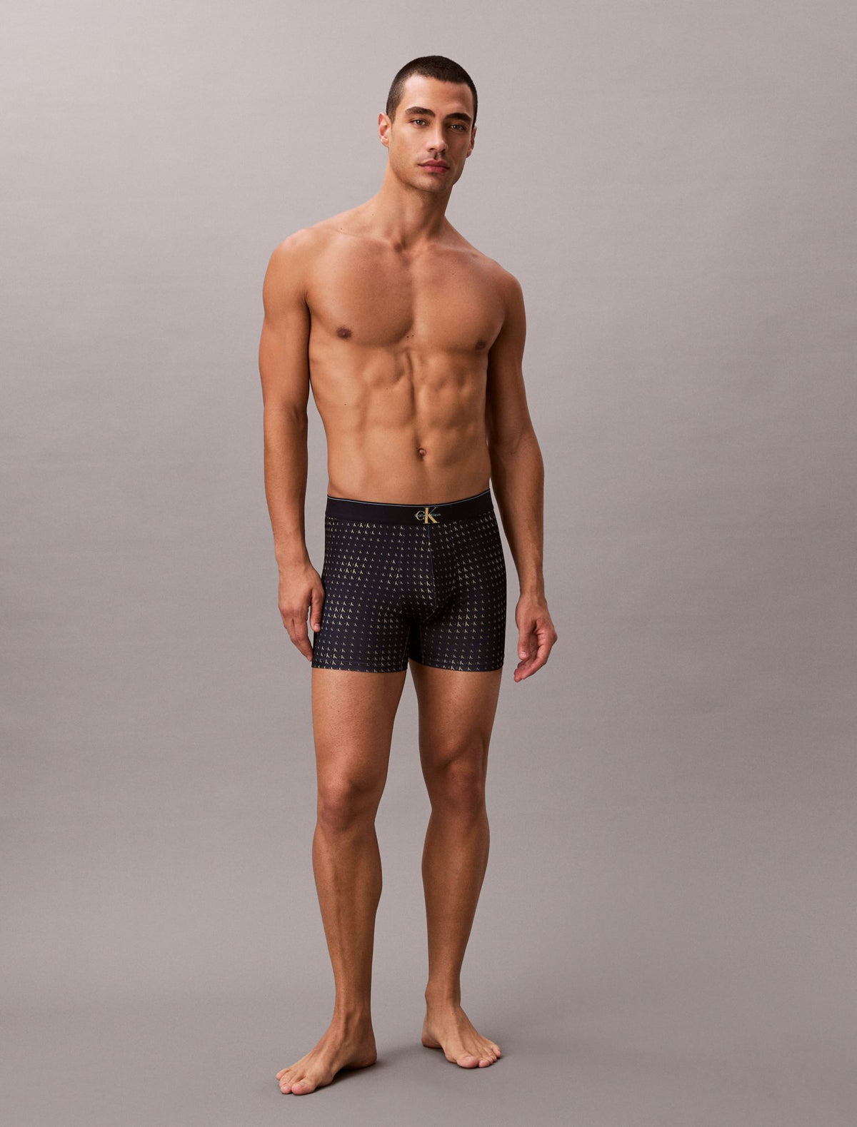 Calvin Klein Graphic Monogram Microfiber Stretch Boxer Brief