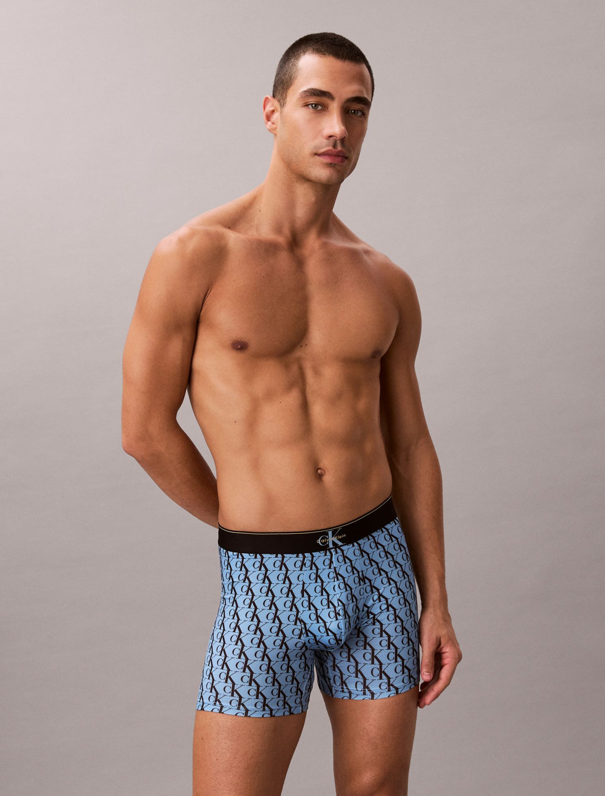 Calvin Klein Graphic Monogram Microfiber Stretch Boxer Brief