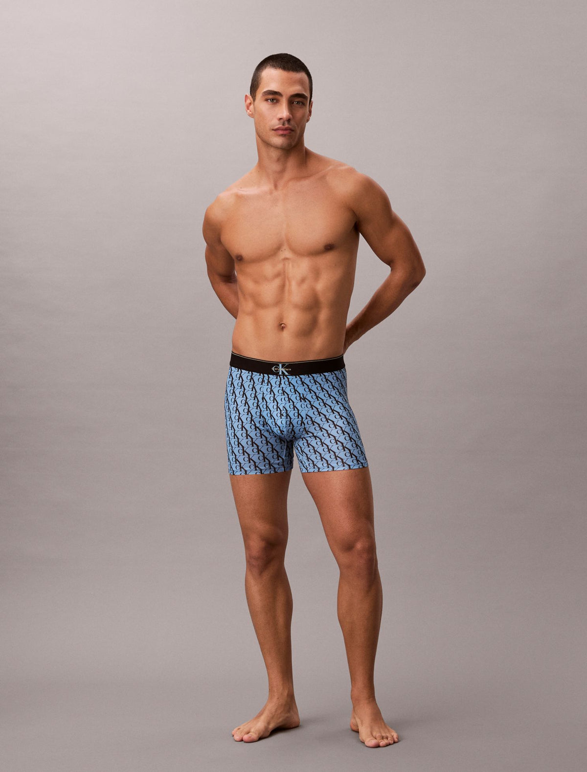 Calvin Klein Graphic Monogram Microfiber Stretch Boxer Brief