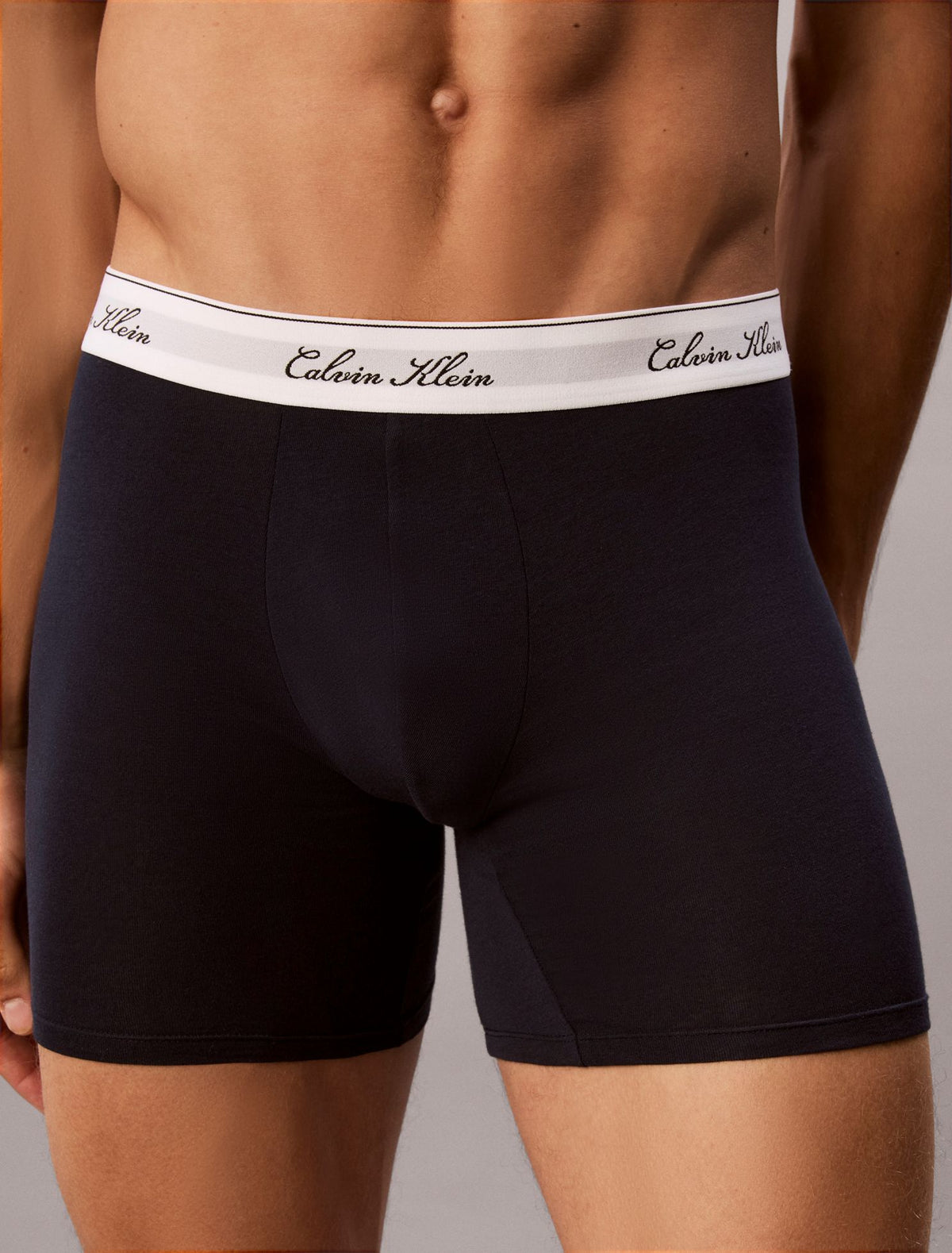 Calvin Klein Icon Cotton Stretch Script 3-Pack Boxer Brief