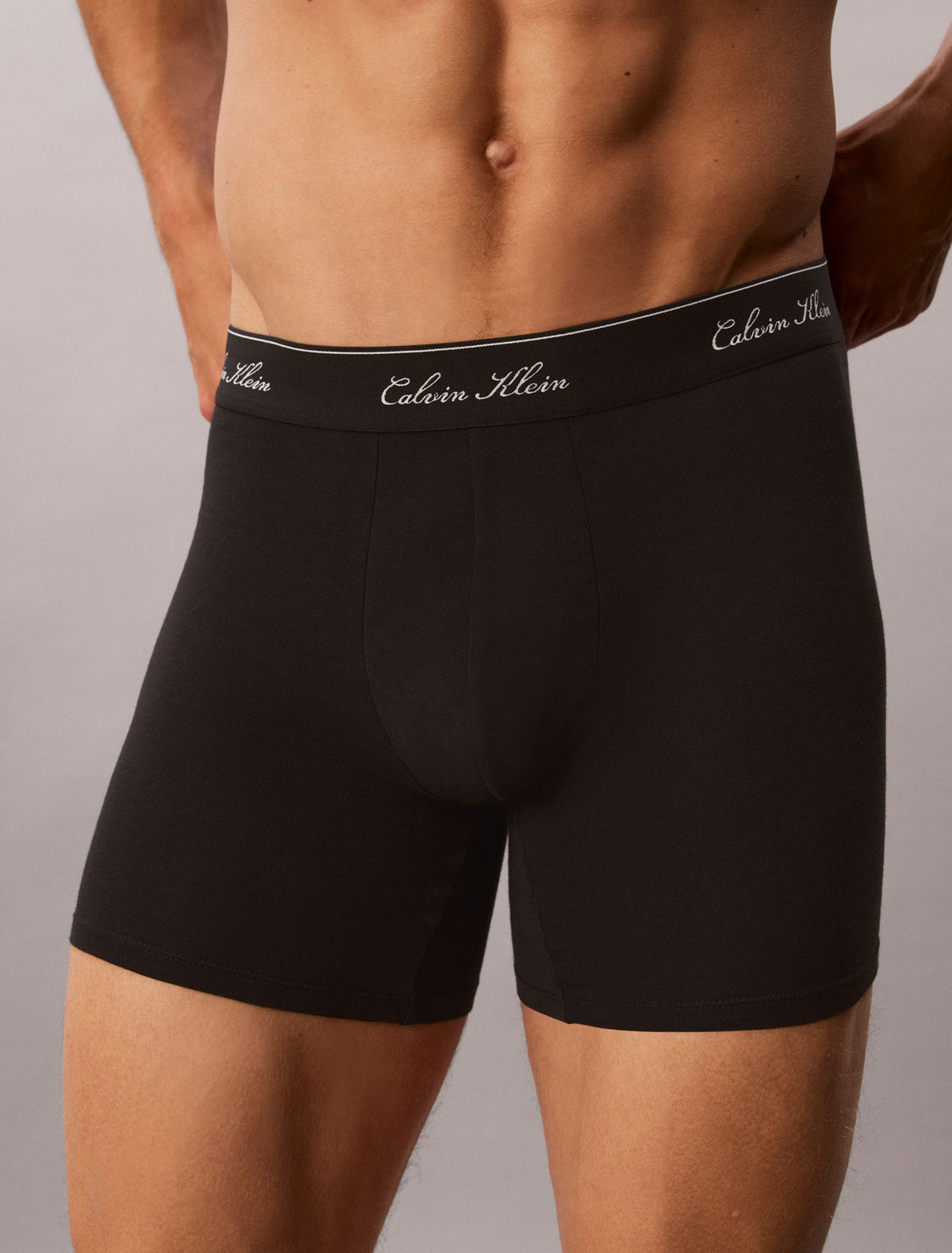 Calvin Klein Icon Cotton Stretch Script 3-Pack Boxer Brief