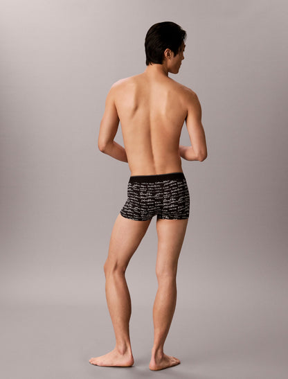 Calvin Klein Graphic Monogram Microfiber Stretch Low Rise Trunk