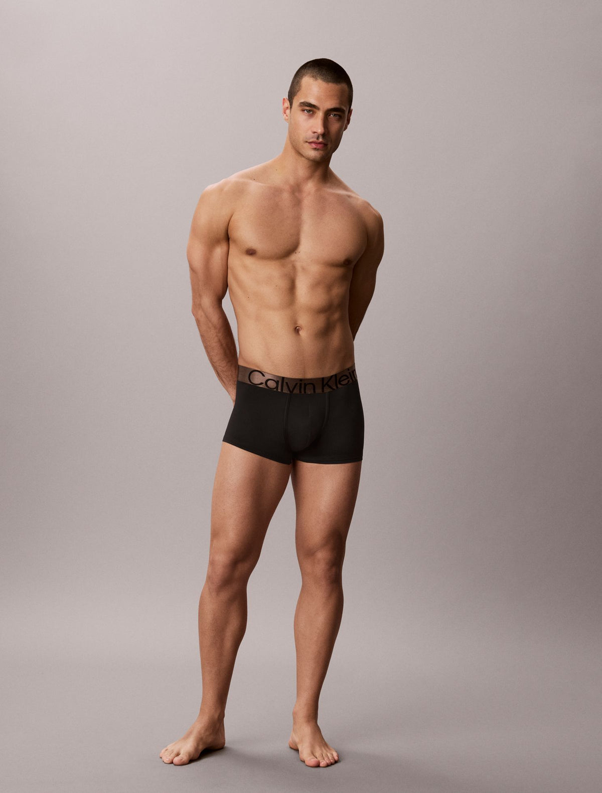 Calvin Klein Brushed Microfiber Stretch Bronze Low Rise Trunk
