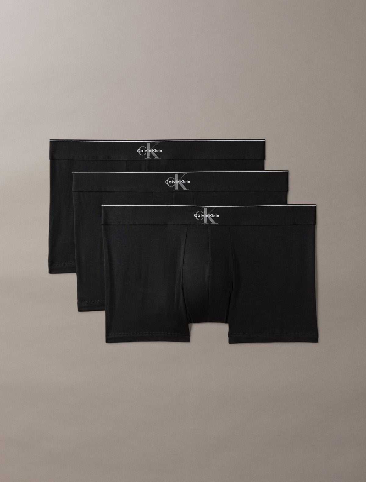 Calvin Klein Graphic Monogram Cotton Stretch 3-Pack Trunk