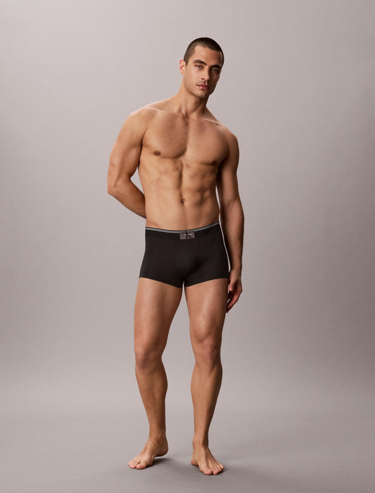Calvin Klein Graphic Monogram Microfiber Stretch Rib Low Rise Trunk