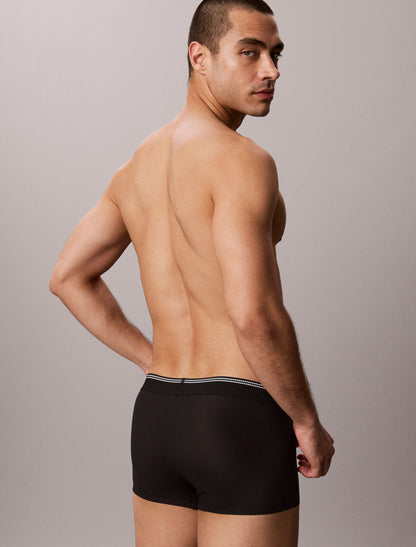 Calvin Klein Graphic Monogram Microfiber Stretch Rib Low Rise Trunk