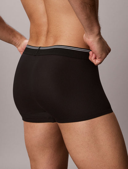 Calvin Klein Graphic Monogram Microfiber Stretch Rib Low Rise Trunk