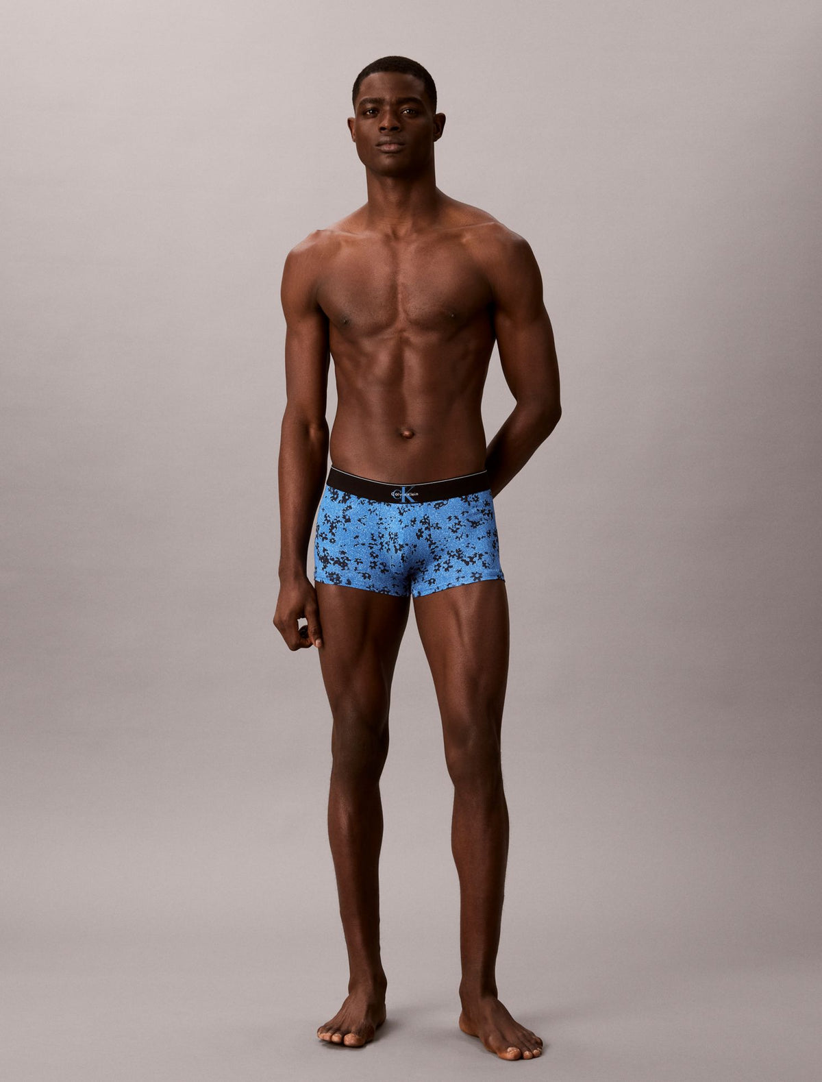 Calvin Klein Graphic Monogram Microfiber Stretch Low Rise Trunk