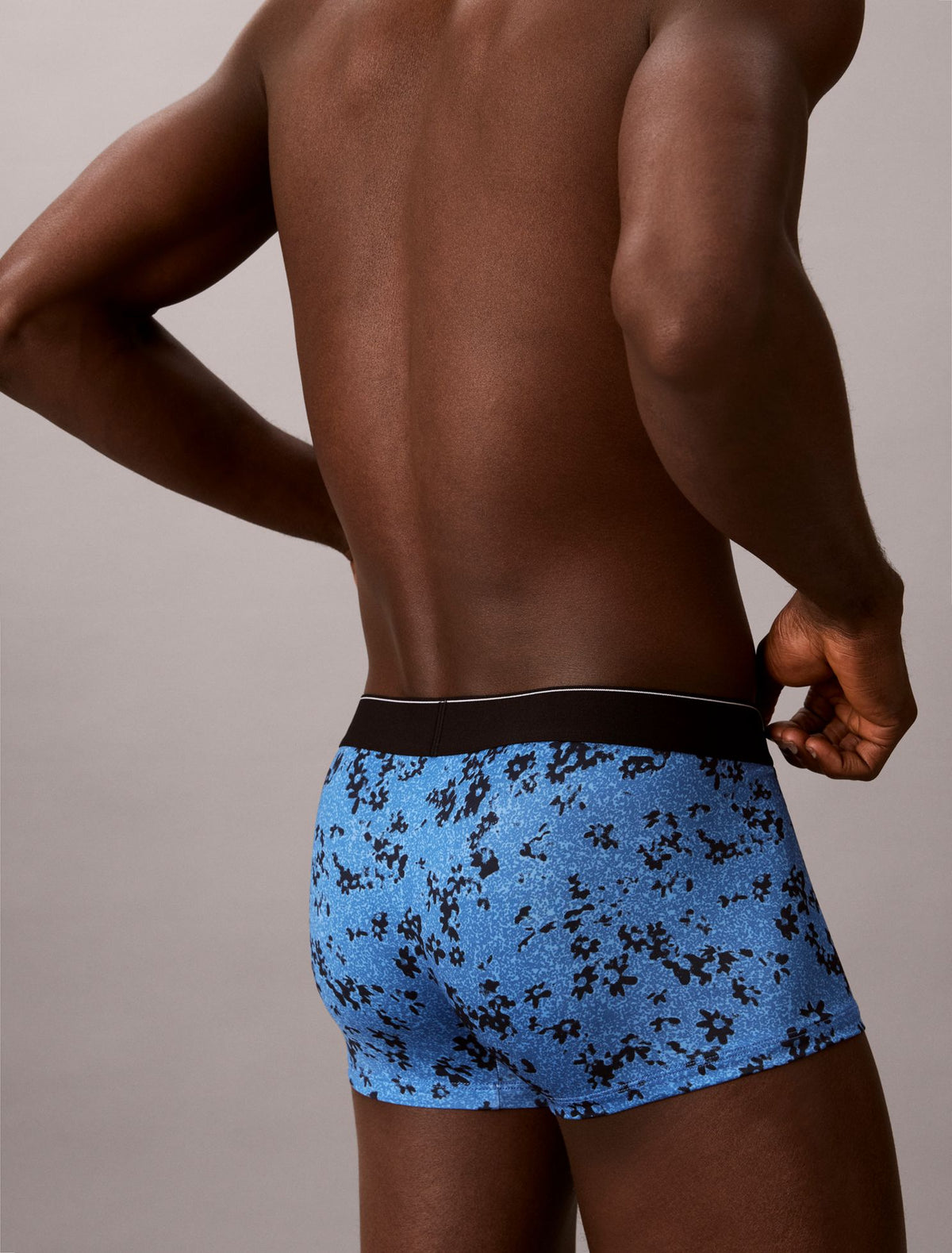 Calvin Klein Graphic Monogram Microfiber Stretch Low Rise Trunk