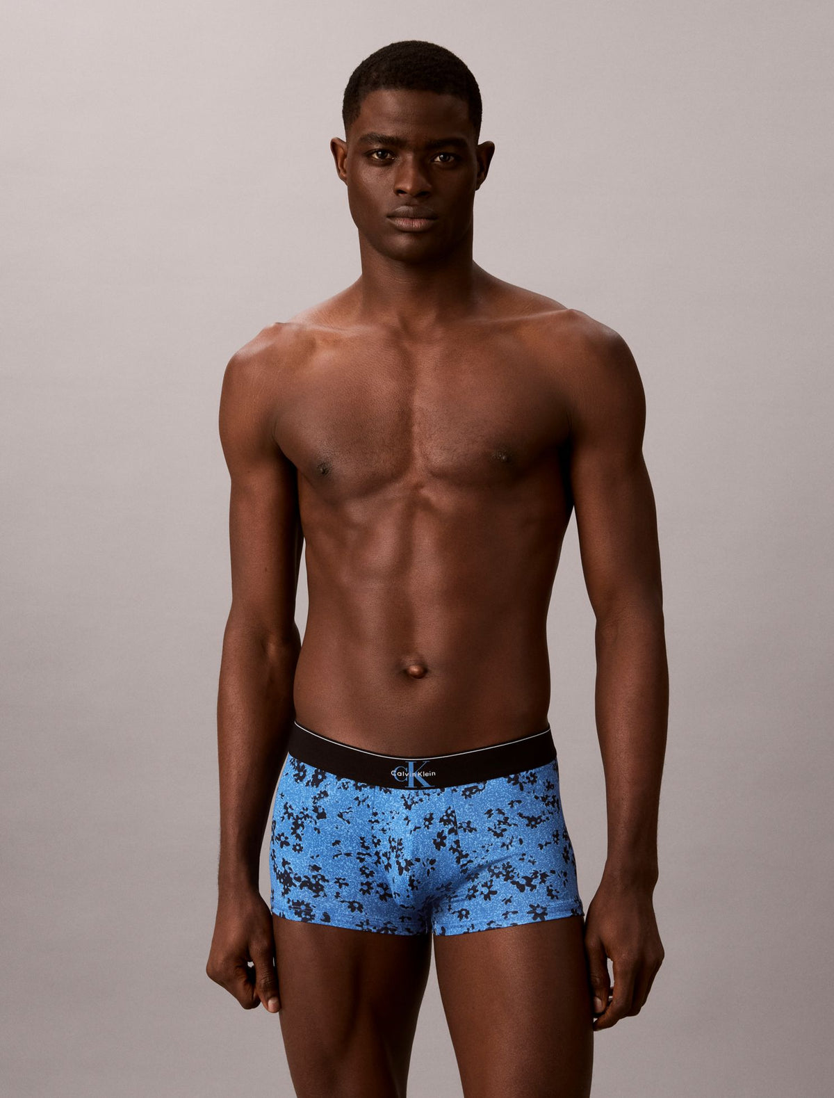Calvin Klein Graphic Monogram Microfiber Stretch Low Rise Trunk