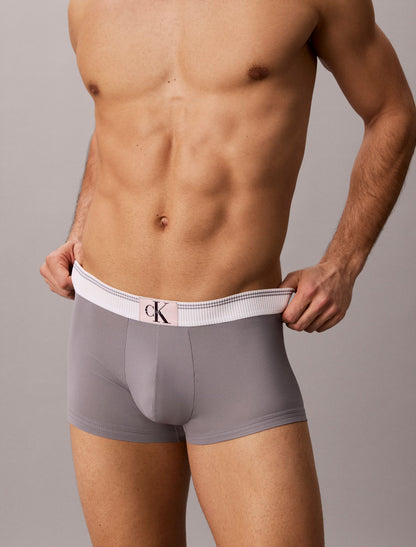 Calvin Klein Graphic Monogram Microfiber Stretch Rib Low Rise Trunk