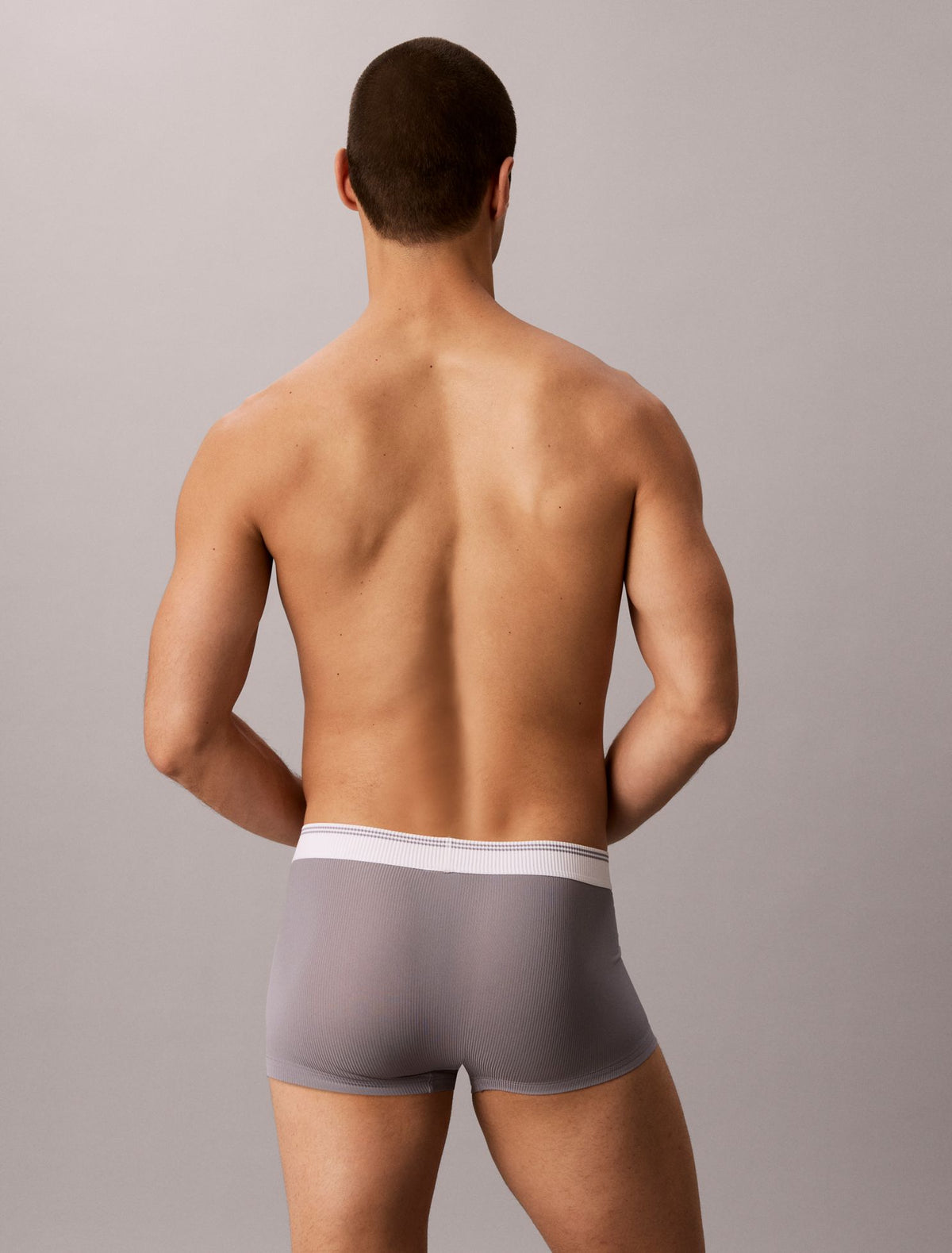 Calvin Klein Graphic Monogram Microfiber Stretch Rib Low Rise Trunk