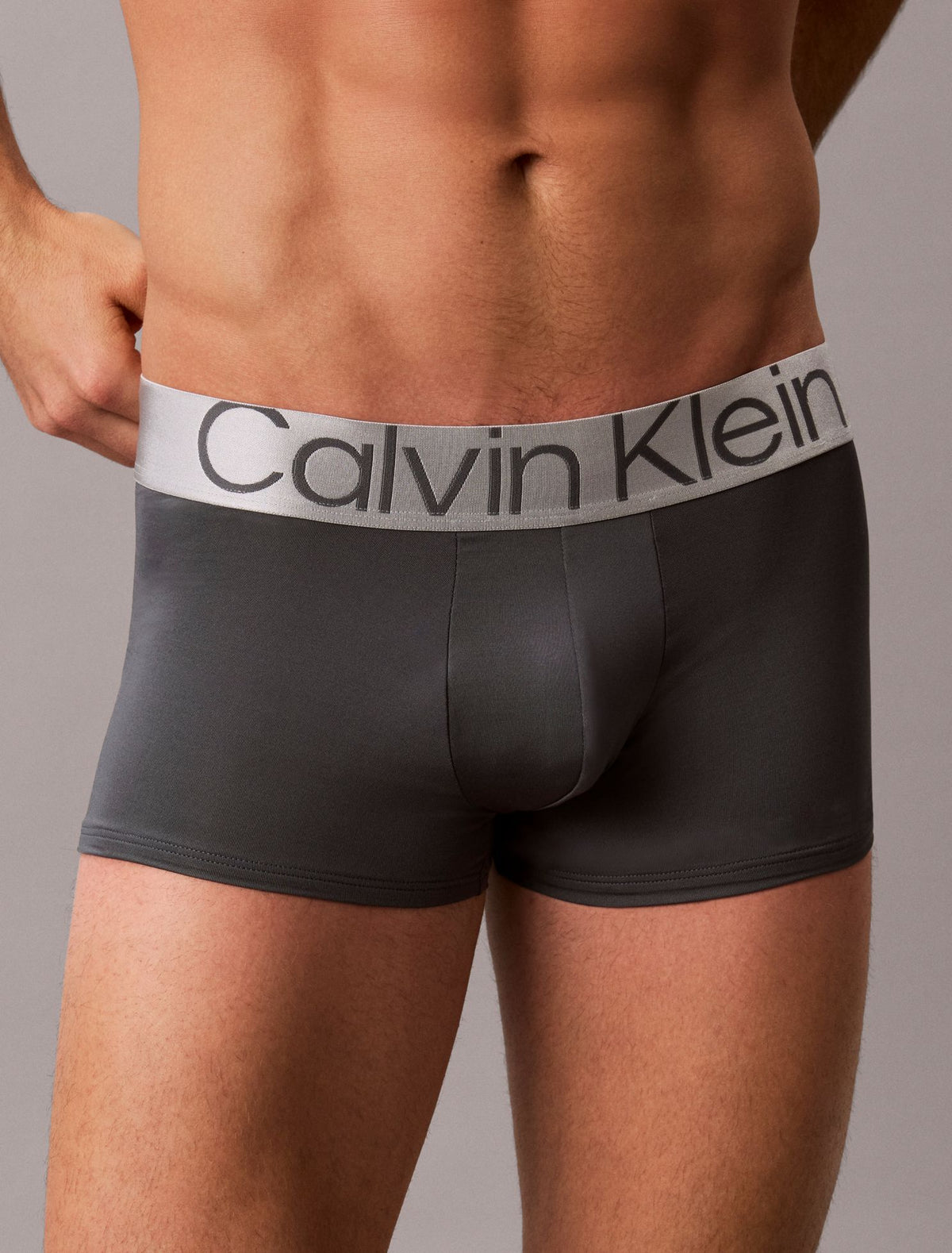 Calvin Klein Microfiber Stretch Steel Low Rise Trunk