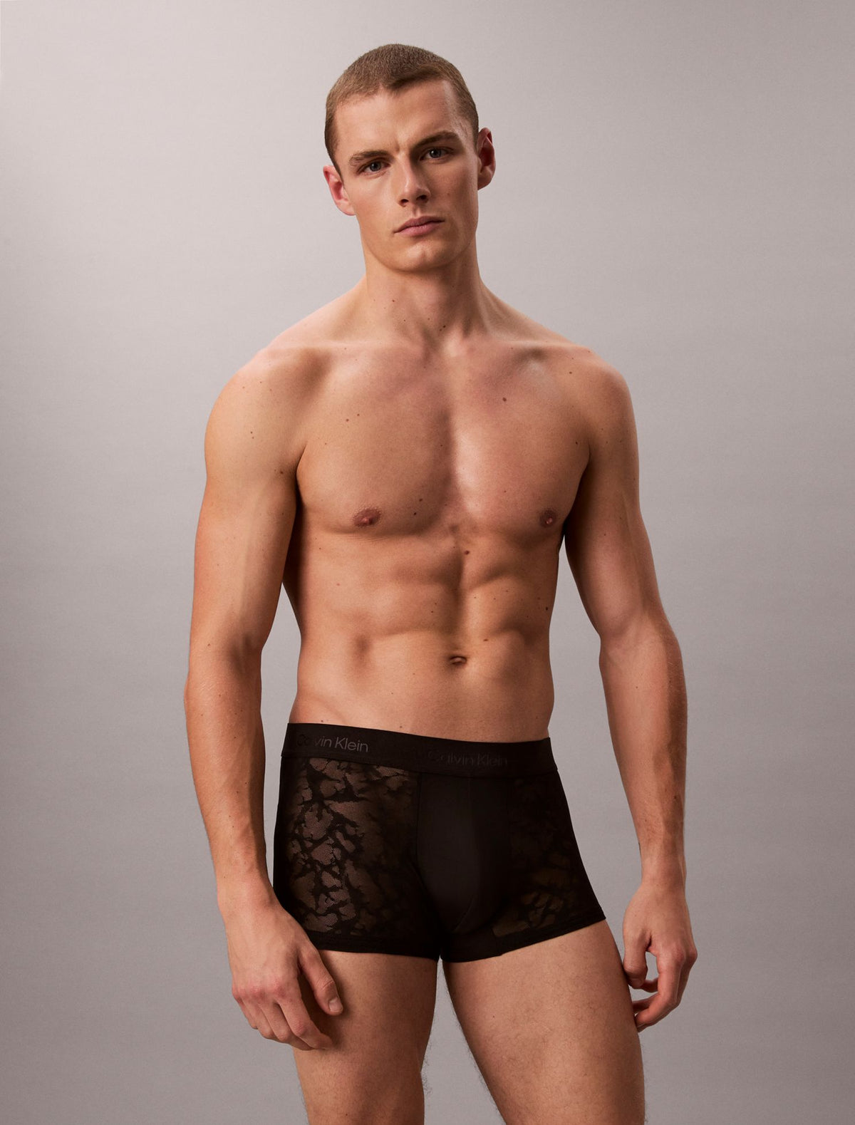 Calvin Klein Microfiber Lace Low Rise Trunk