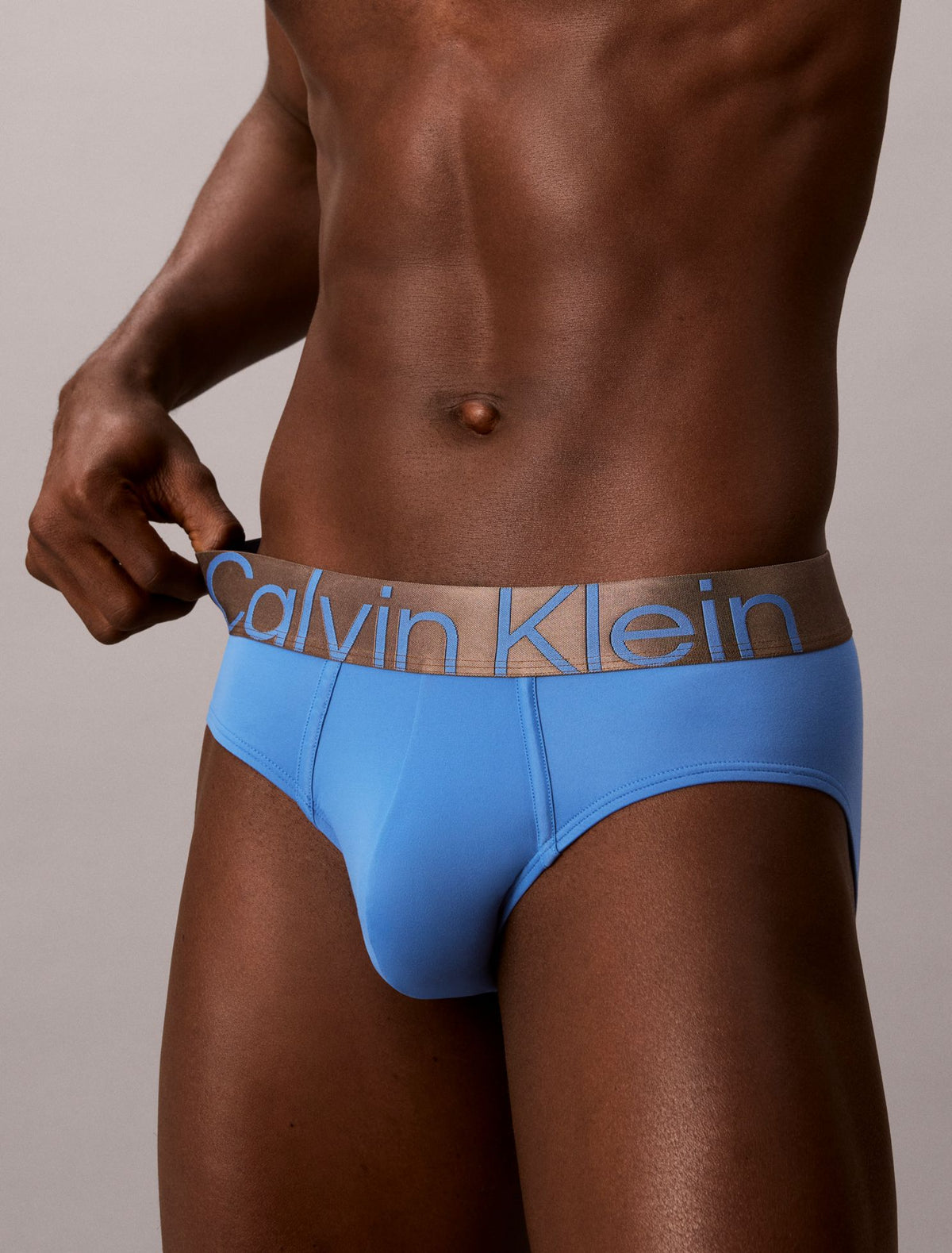 Calvin Klein Brushed Microfiber Stretch Bronze Hip Brief