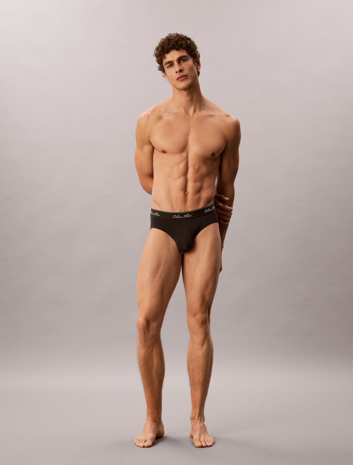 Calvin Klein Icon Cotton Stretch Script 3-Pack Hip Brief