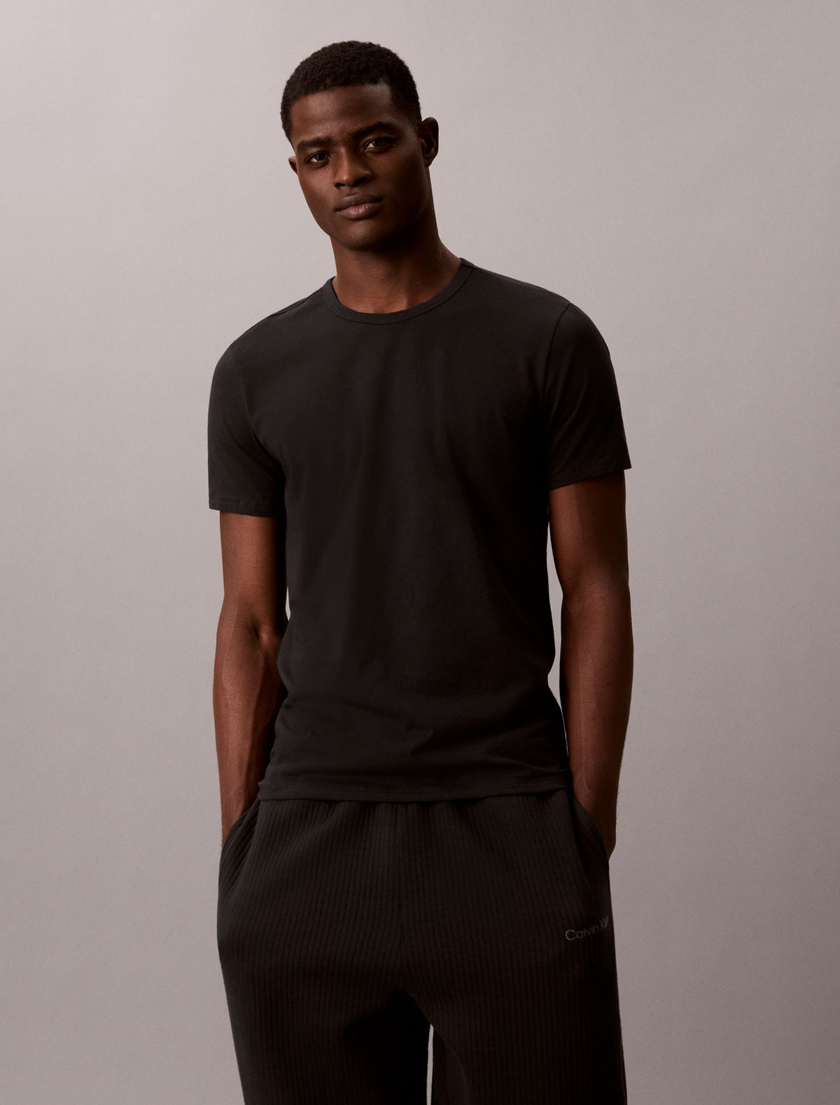 Calvin Klein Cotton Stretch Blend 3-Pack Slim Fit Crewneck T-Shirt