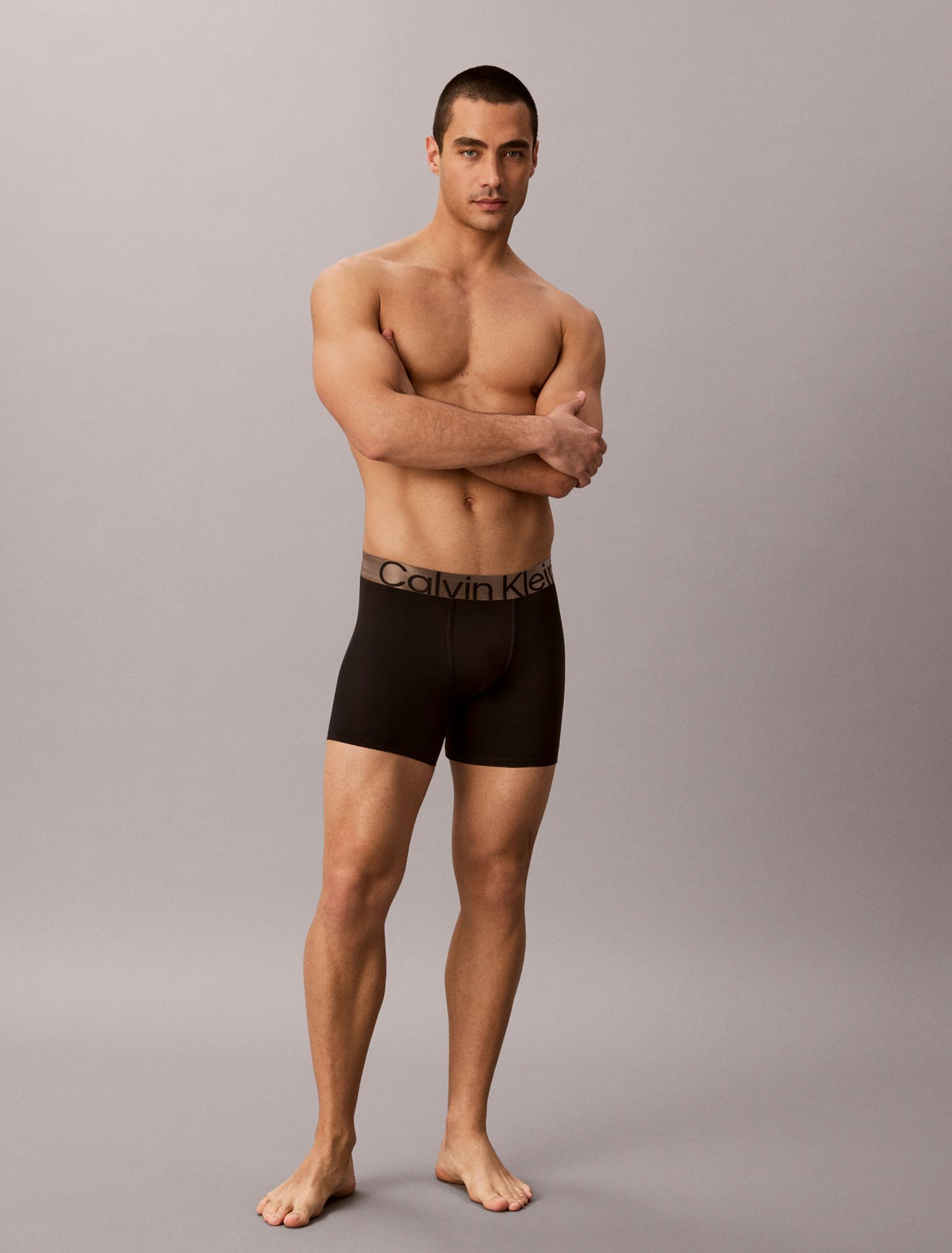 Calvin Klein Brushed Microfiber Stretch Bronze Boxer Brief