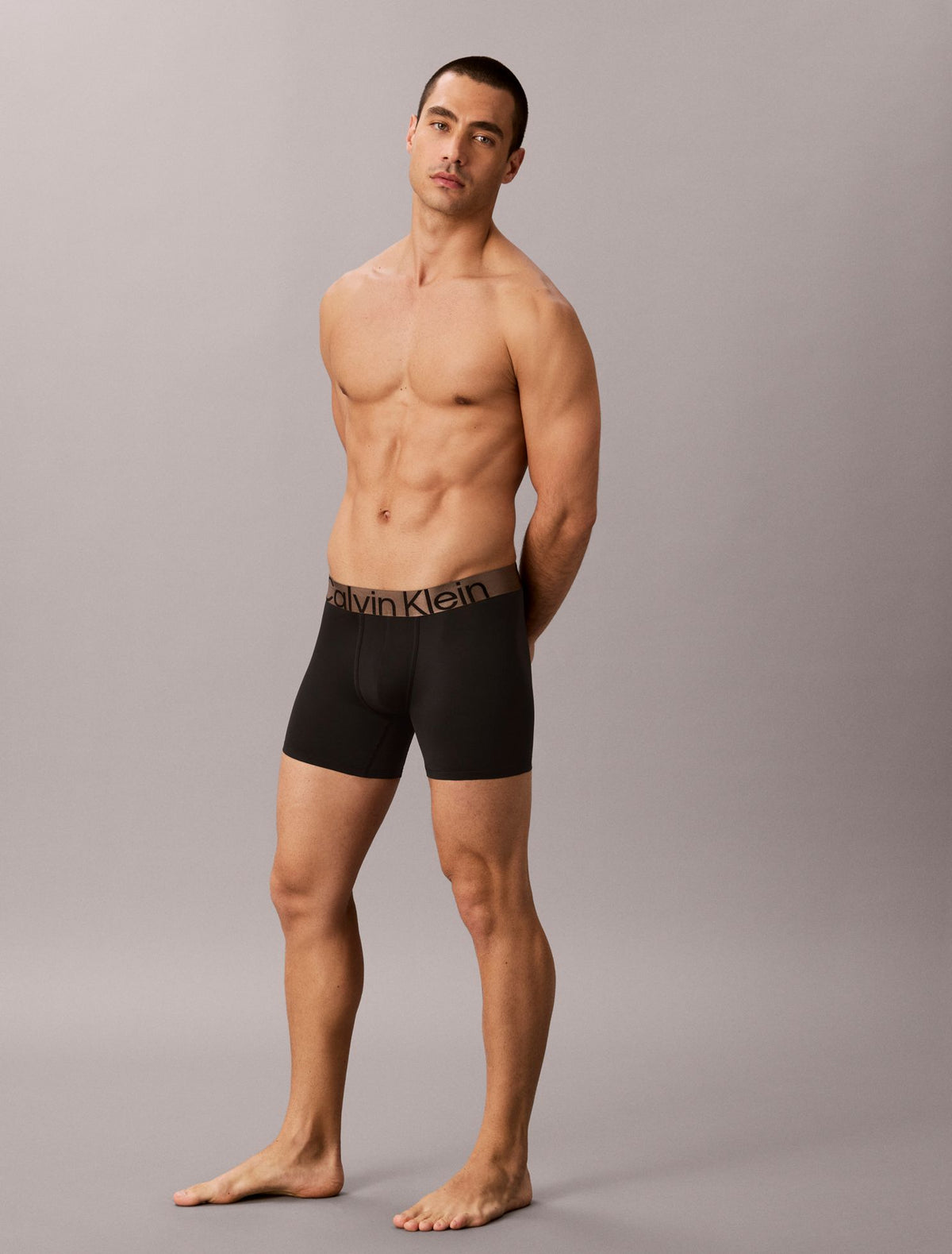 Calvin Klein Brushed Microfiber Stretch Bronze Boxer Brief