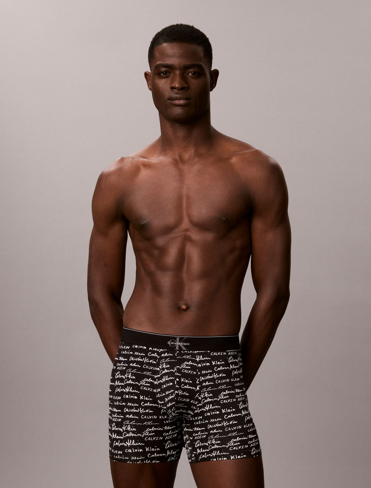 Calvin Klein Graphic Monogram Microfiber Stretch Boxer Brief