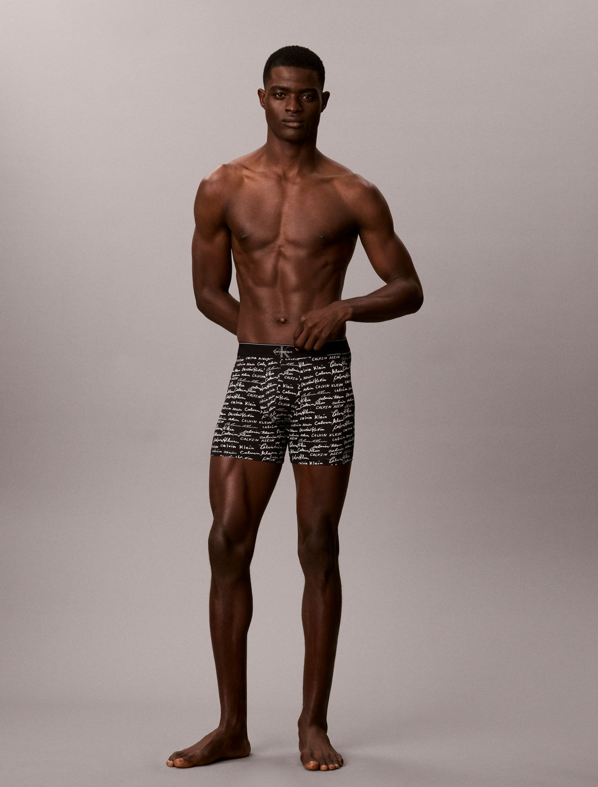 Calvin Klein Graphic Monogram Microfiber Stretch Boxer Brief