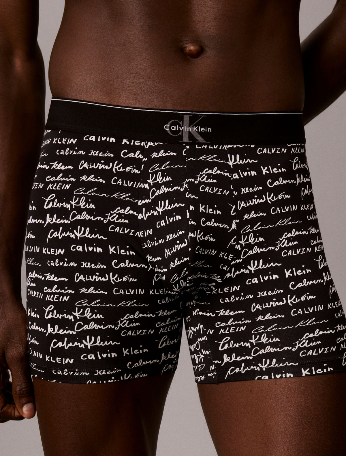 Calvin Klein Graphic Monogram Microfiber Stretch Boxer Brief