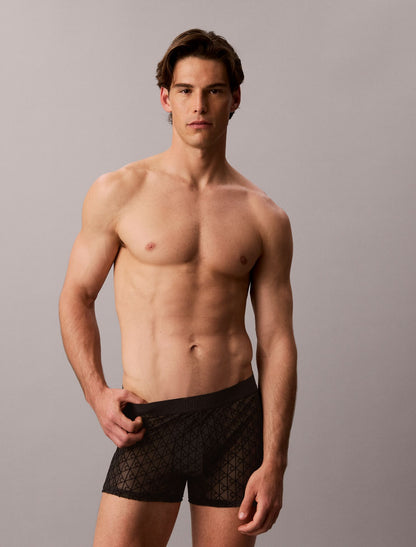 Calvin Klein CK Black Sheer Mesh Trunk