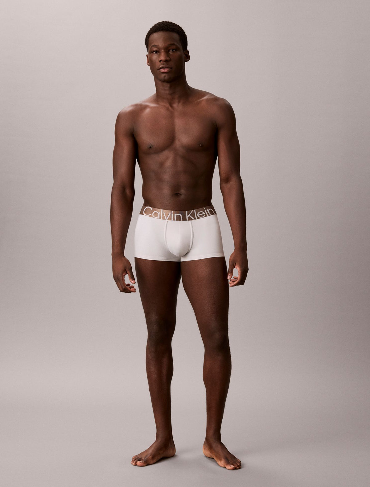 Calvin Klein Brushed Microfiber Stretch Bronze Low Rise Trunk