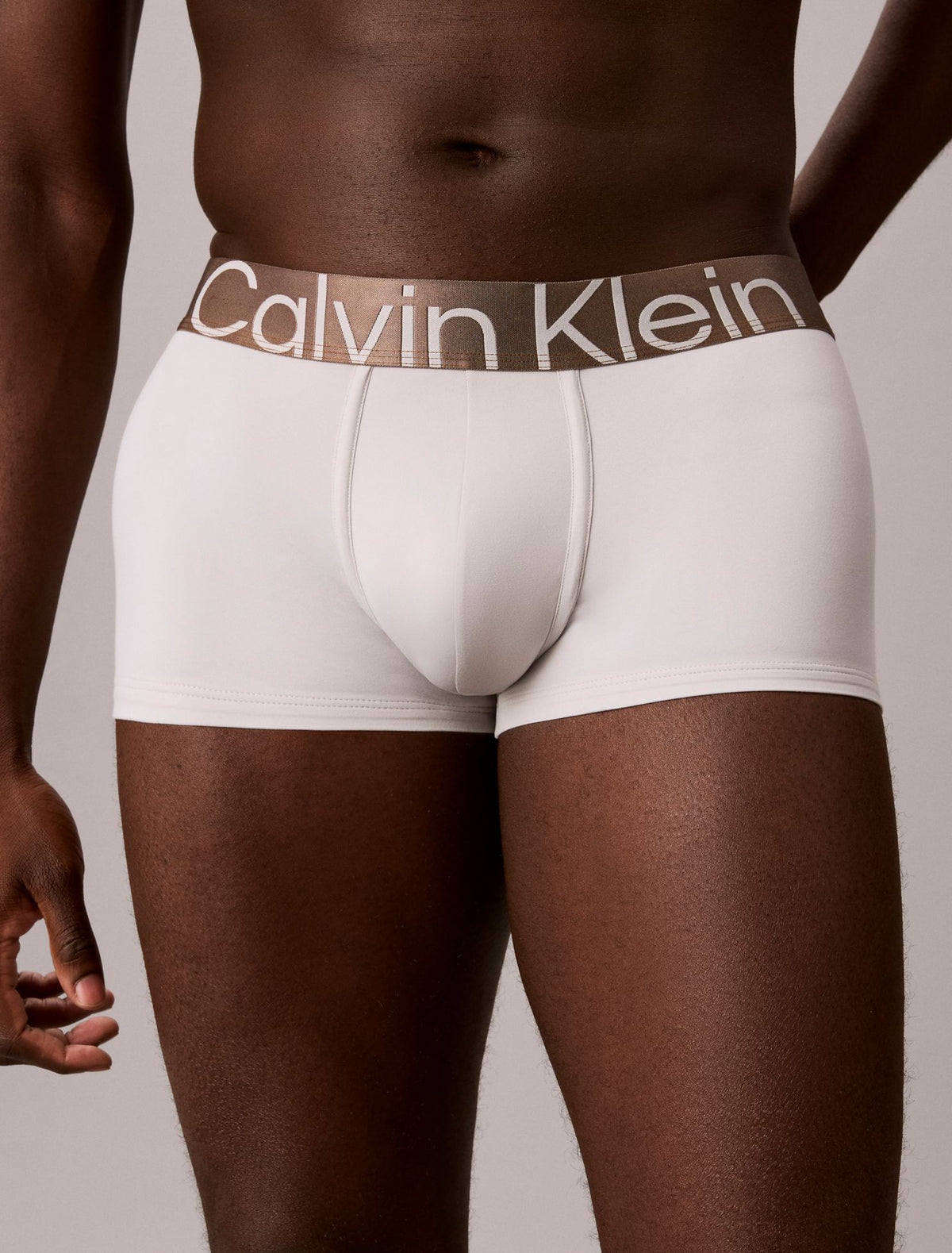 Calvin Klein Brushed Microfiber Stretch Bronze Low Rise Trunk