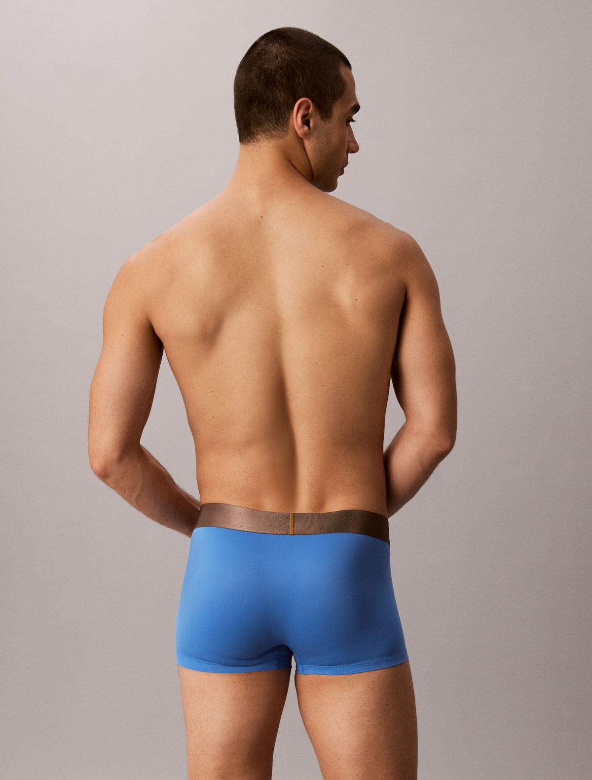 Calvin Klein Brushed Microfiber Stretch Bronze Low Rise Trunk