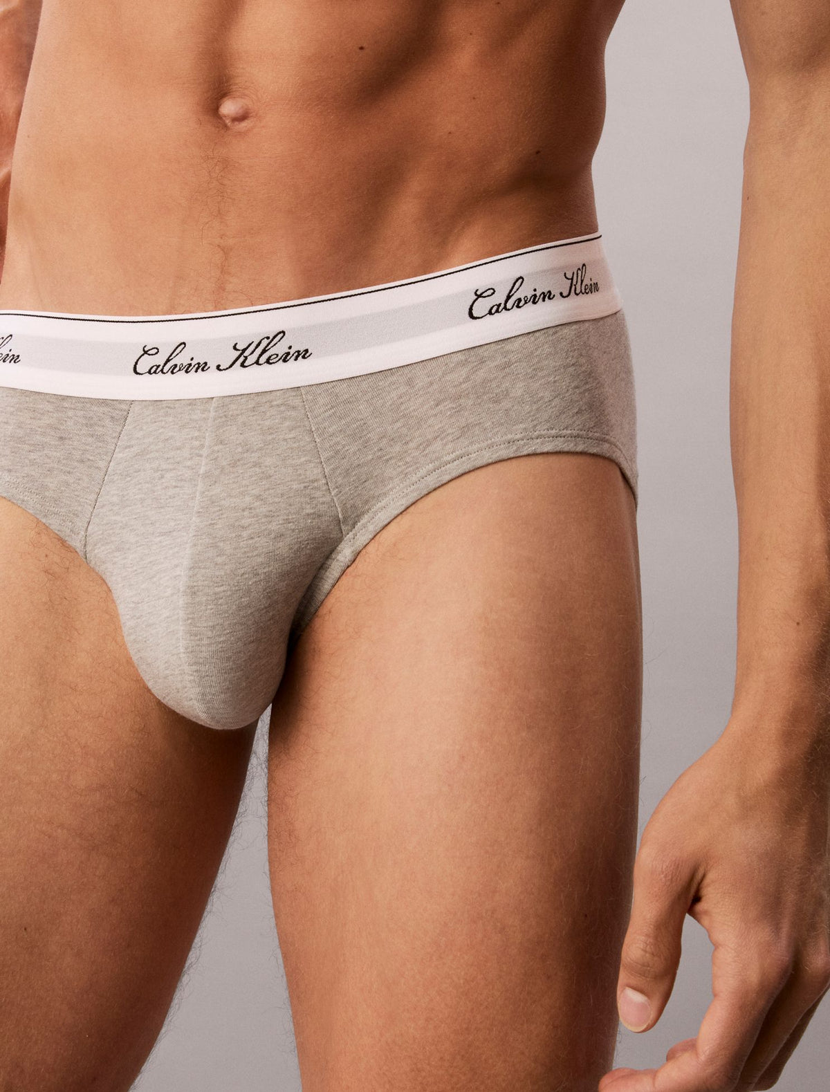 Calvin Klein Icon Cotton Stretch Script 3-Pack Hip Brief