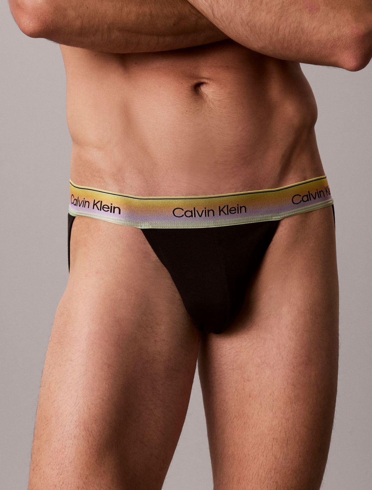 Calvin Klein Icon Cotton Stretch Pride Jock Strap