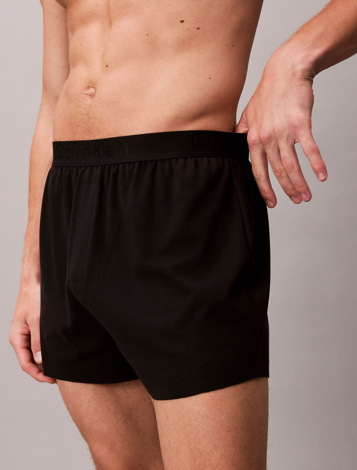 Calvin Klein CK Black Lounge Slim Knit Boxer