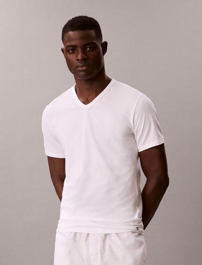 Calvin Klein Cotton Stretch Blend 3-Pack Slim Fit V-Neck T-Shirt