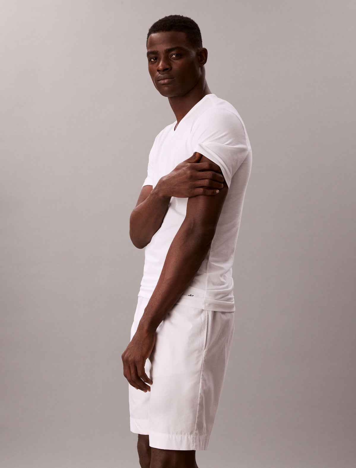 Calvin Klein Cotton Stretch Blend 3-Pack Slim Fit V-Neck T-Shirt