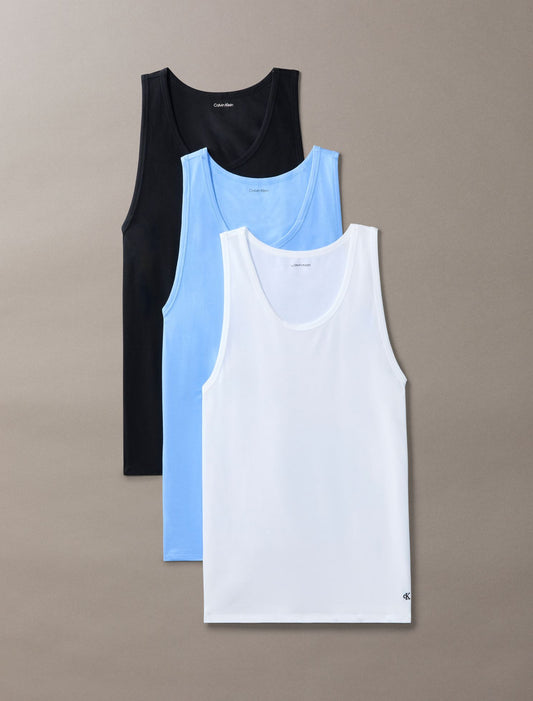 Calvin Klein Cotton Stretch Blend 3-Pack Tank Top