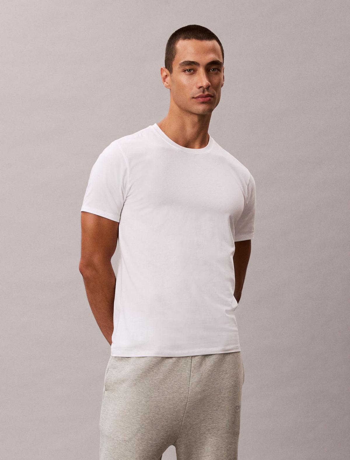 Calvin Klein Cotton Stretch Blend 3-Pack Slim Fit Crewneck T-Shirt