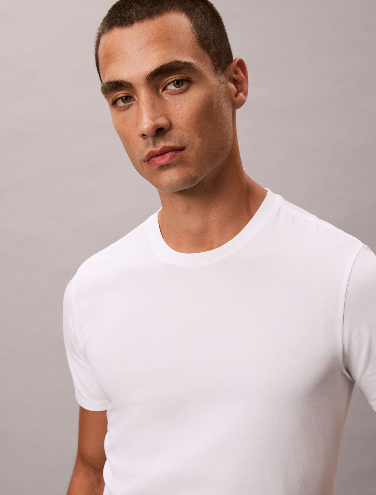 Calvin Klein Cotton Stretch Blend 3-Pack Slim Fit Crewneck T-Shirt