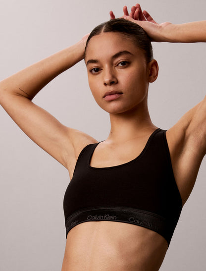 Calvin Klein Icon Cotton Modal Metallic Unlined Bralette