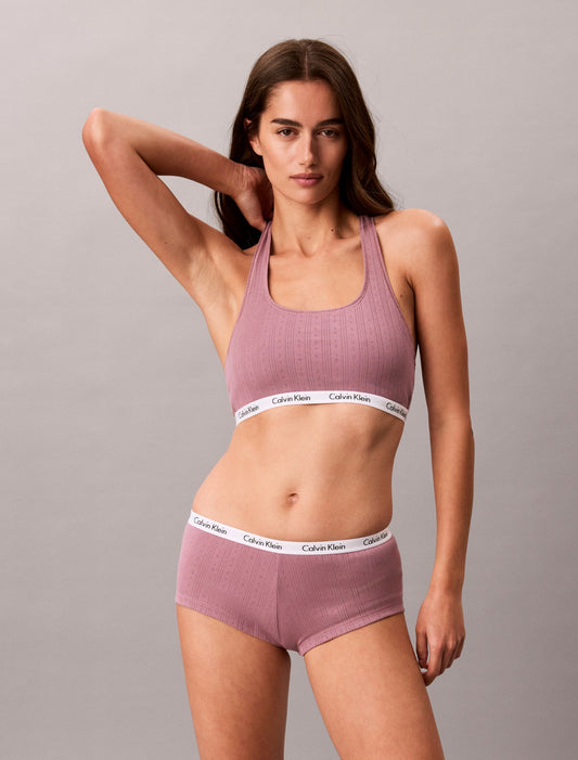 Calvin Klein Carousel Cotton Stretch Pointelle Lightly Lined Bralette