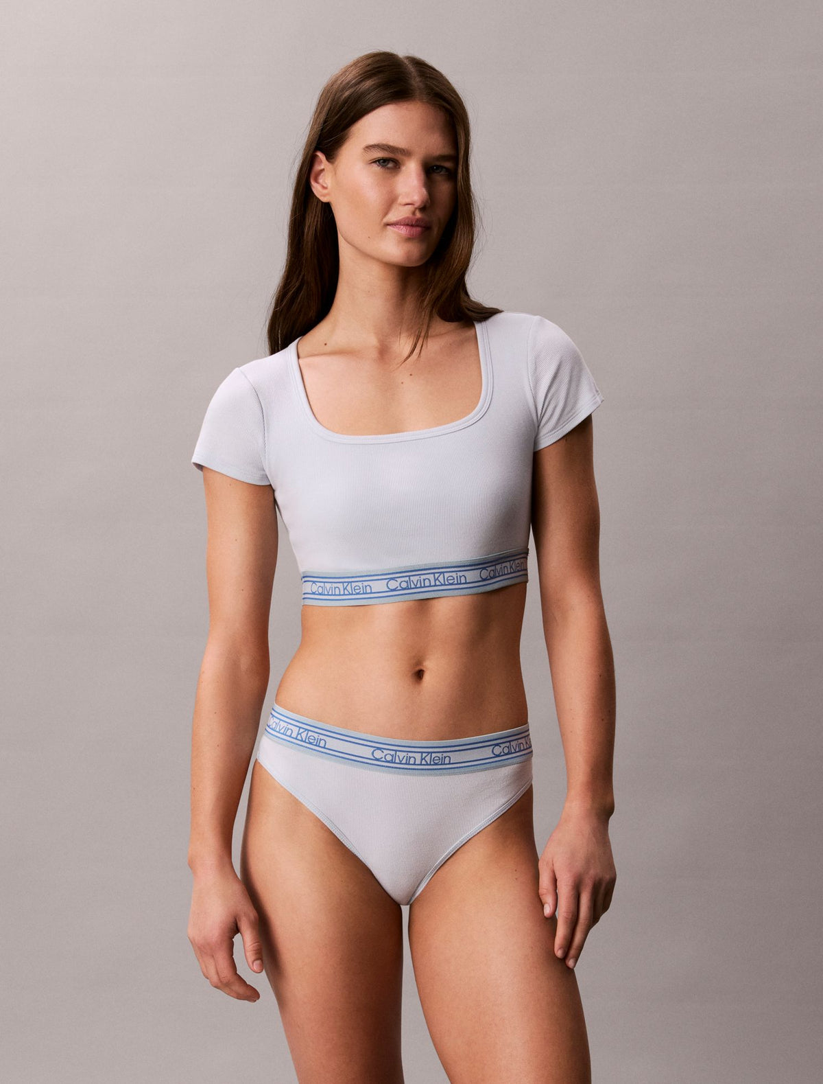 Calvin Klein Icon Cotton Modal Rib Stripe Lightly Lined Bralette