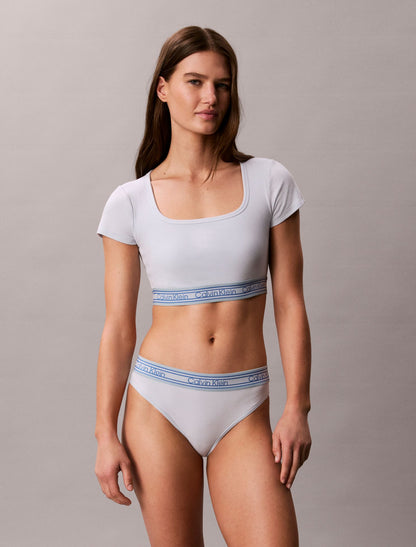 Calvin Klein Icon Cotton Modal Rib Stripe Lightly Lined Bralette