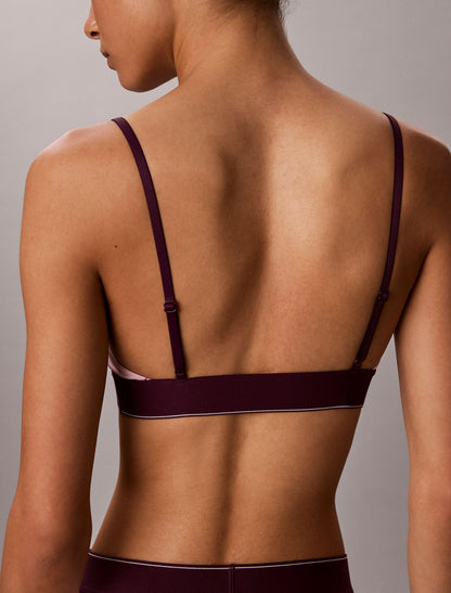 Calvin Klein Graphic Monogram Microfiber Stretch Unlined Bralette