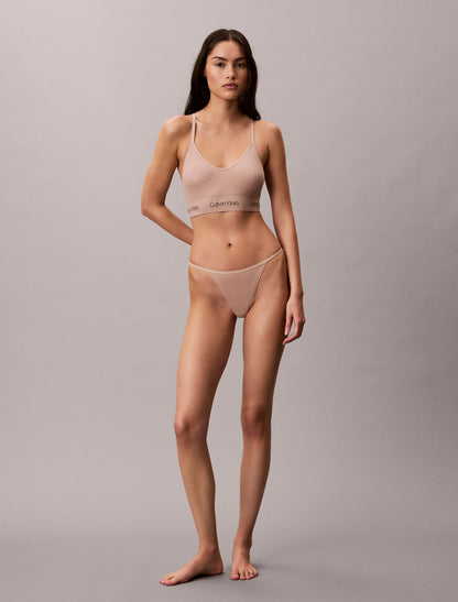 Calvin Klein Microfiber Seamless Rib Lightly Lined Bralette